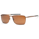 Men's Ejector Oakley Polarized Sunglasses // Satin Rose Gold + Prizm Tungsten (Type: Sunglasses)