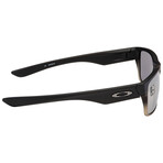 Men's TwoFace Oakley Sunglasses // Matte Black + Chrome Iridium