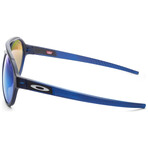 Men's Forager Oakley Polarized Sunglasses // Matte Translucent Blue + Prizm Sapphire