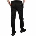 Brushed Cotton Pants // Black + Opto (Small)