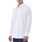 Giovanni Regular Fit Button-Up Italian Collar Shirt // White (Euro Size: 39)