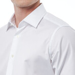 Cristian Regular Fit Button-Up Italian Collar Shirt // White (Euro Size: 40)