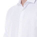 Simon Slim Fit Button-Up French Collar Shirt // White (Euro Size: 39)