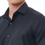 Nicolas Slim Fit Button-Up French Collar Shirt // Black (Euro Size: 38)