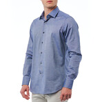 Emilio Regular Fit Button-Up Italian Collar Shirt // Blue (Euro Size: 40)