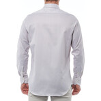 Sergio Regular Fit Button-Up Italian Collar Shirt // White + Hazelnut (Euro Size: 38)