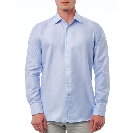 Arthur Regular Fit Button-Up Italian Collar Shirt // Blue (Euro Size: 39)