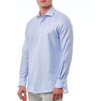 Thomas Slim Fit Button-Up French Collar Shirt // Blue (Euro Size: 40)