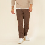 Townes 5-Pocket Cord Slim-Fit Pants // Bison (34WX32L)