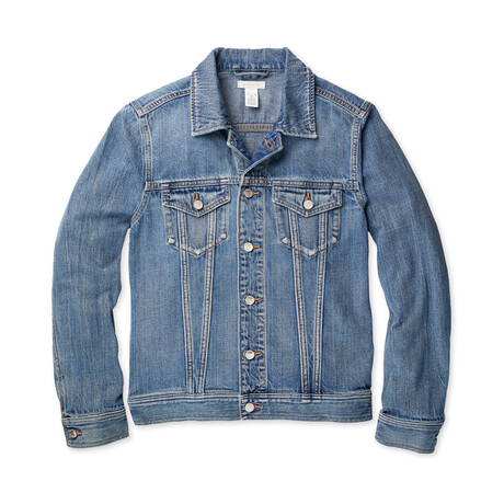 Peacenik Denim Trucker Jacket // Oceana Mid-Wash (S)