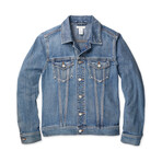 Peacenik Denim Trucker Jacket // Oceana Mid-Wash (M)