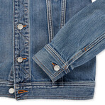 Peacenik Denim Trucker Jacket // Oceana Mid-Wash (M)