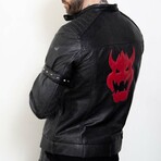 King Bowser Moto Leather jacket // Black (XL)