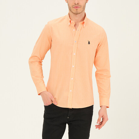 Gary Button Down Shirt // Orange (Small)