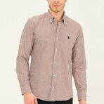 Gary Button Down Shirt // Brown (Small)
