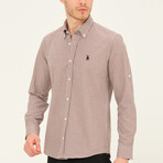 Gary Button Down Shirt // Brown (Small)