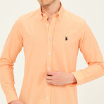 Gary Button Down Shirt // Orange (Small)