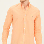 Gary Button Down Shirt // Orange (Small)