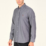 Louis Button Down Shirt // Anthracite (Small)