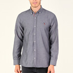 Louis Button Down Shirt // Anthracite (Small)