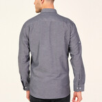 Louis Button Down Shirt // Anthracite (Small)