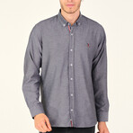 Louis Button Down Shirt // Anthracite (Small)