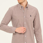 Gary Button Down Shirt // Brown (Small)