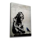 Girl with A Blue Bird