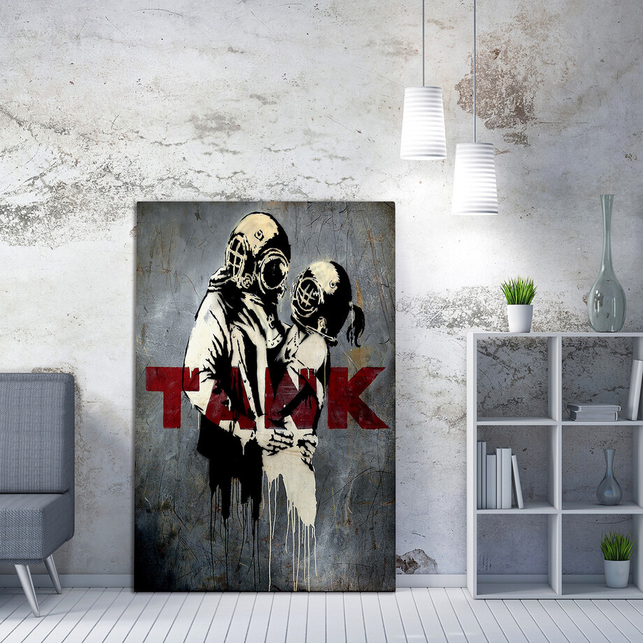 Banksy On Canvas - Gallery Wrapped Prints - Touch of Modern