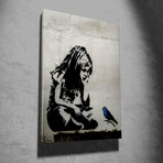 Girl with A Blue Bird