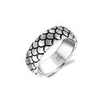 Reptile Skin Ring // Silver (Size 8)