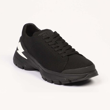 Bolt Lace-Up Sneakers // Black (Euro Size: 39)