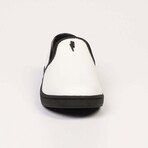 Slip On Logo Shoes // White + Black (Euro Size: 36)