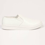 Slip On Logo Shoes // White (Euro Size: 36)