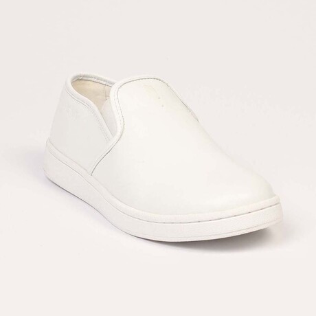 Slip On Logo Shoes // White (Euro Size: 36)