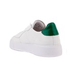 Contrast Heel Leather Sneaker // White + Green (Euro: 39)