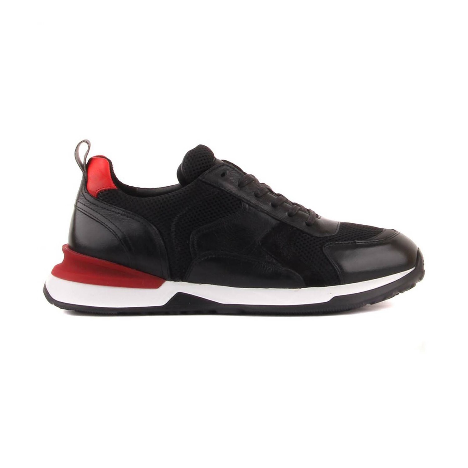 Oslo Sneakers // Black + Red (Euro: 41) - Sail Laker's - Touch of Modern