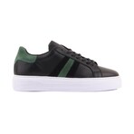 Tokyo Sneakers // Black + Green (Euro: 41)