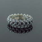 Spine Ring // Silver (10.5)