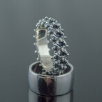 Spine Ring // Silver (10.5)