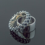 Spine Ring // Silver (10.5)