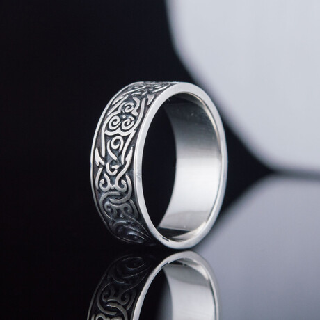 Ornament Style Ring // Silver (6)