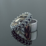 Spine Ring // Silver (10.5)