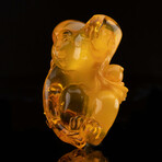 Hand-Carved Amber Monkey // 37.27 Grams