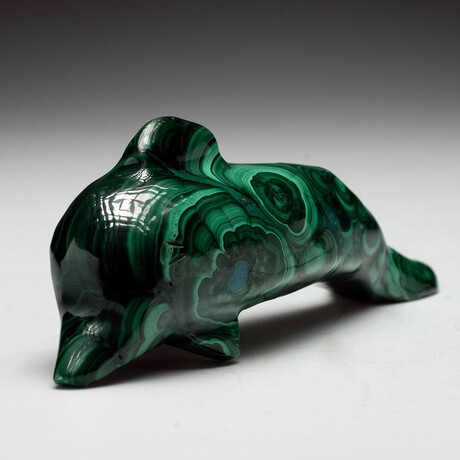 Malachite Carving // Dolphin