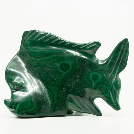 Malachite Carving // Fish