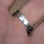 Sleipnir Ring with Viking Ornament // Silver (9)