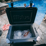 60 Quart Cooler + Accessory Kit (Trademark Blue)