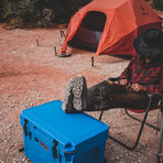 60 Quart Cooler + Accessory Kit (Trademark Blue)