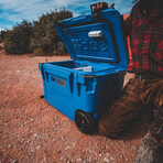 60 Quart Cooler + Accessory Kit (Trademark Blue)